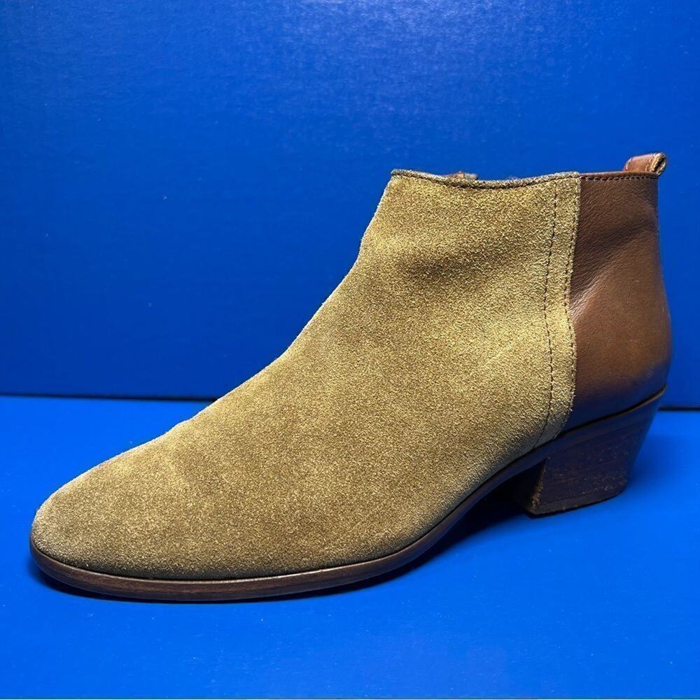 Madewell Womens The Charley Boot Leather Suede‎ Cigar Ankle Boots 9 39101